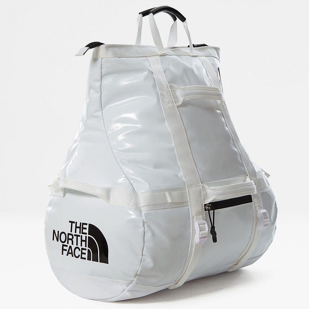 The North Face Duffel Bag Mens Australia - The North Face Base Camp Rolltop Bag - Extra Small White